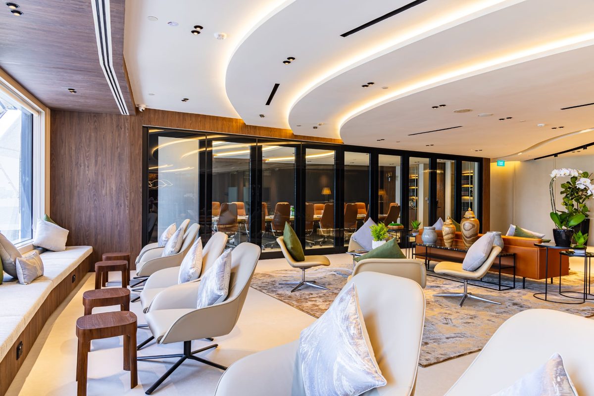 Talent Global Capital client lounge in Singapore