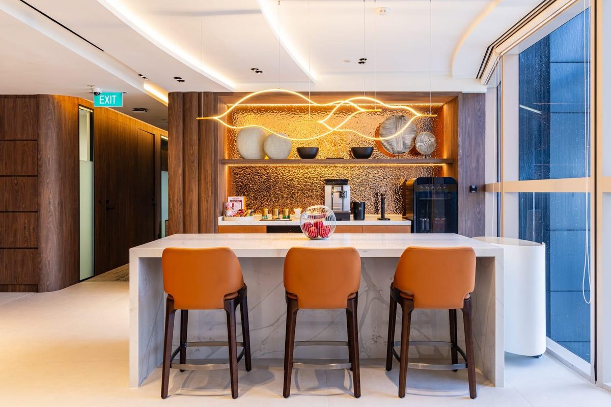 Talent Global Capital pantry bar
